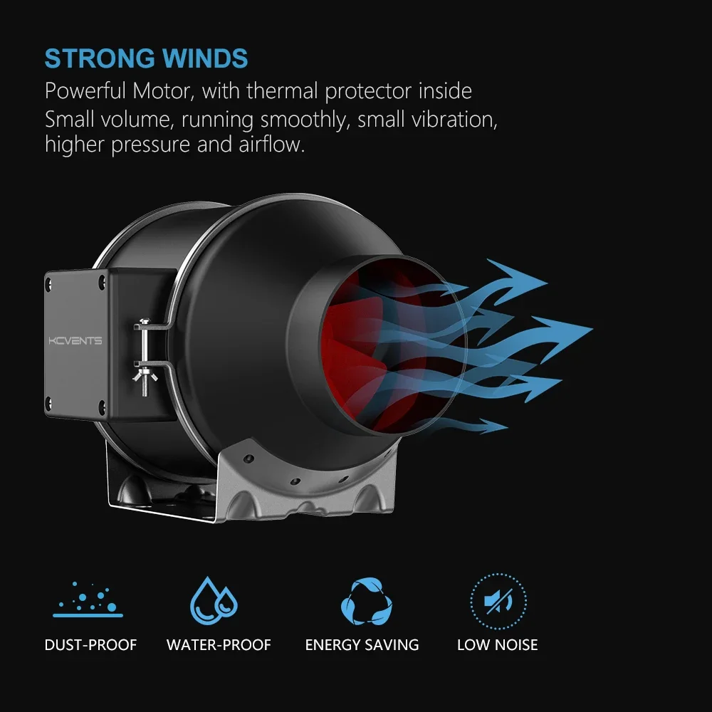 Inline Duct Fan, 110-240V, Electric - detail 10