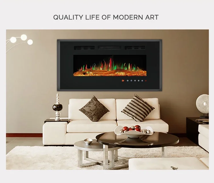 Electric Fireplace, 50", Wall - detail 6