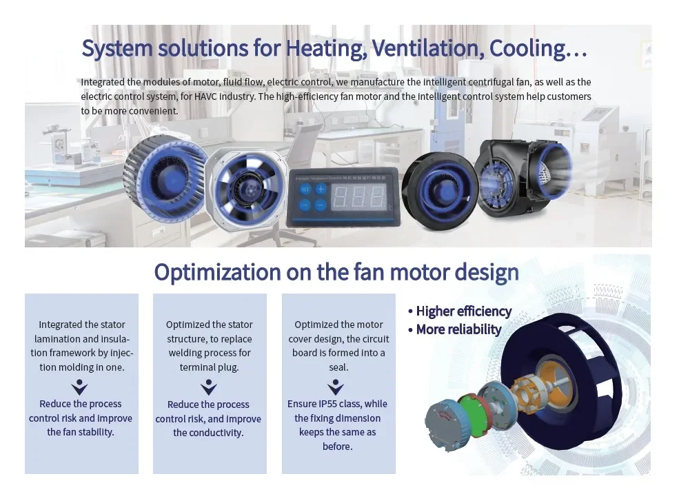 Radial Fan, 120mm, 230V, Centrifugal - detail 2