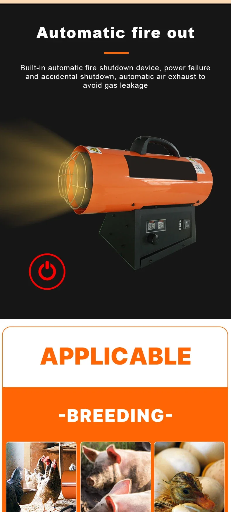 Gas Heater, Portable, 220V, 50HZ - detail 6