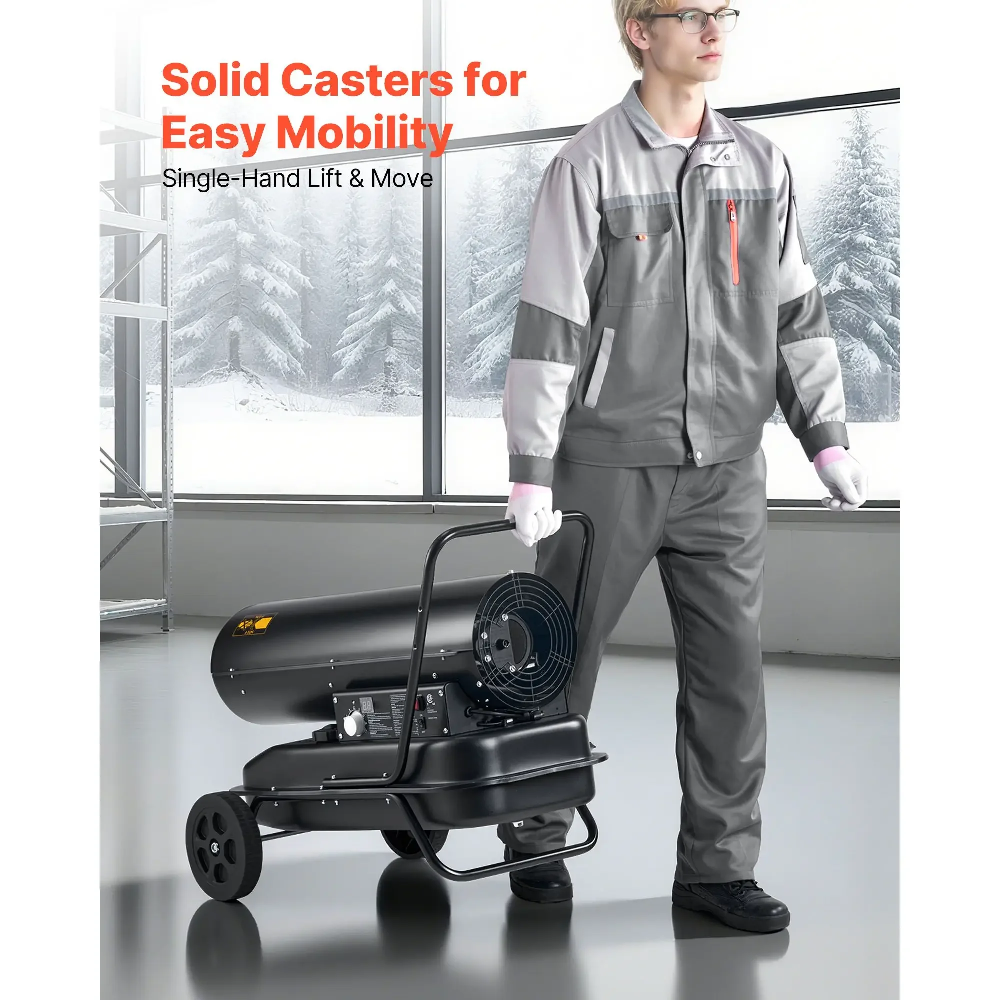 Portable Torpedo Space Heater, 125000, BTU - detail 12