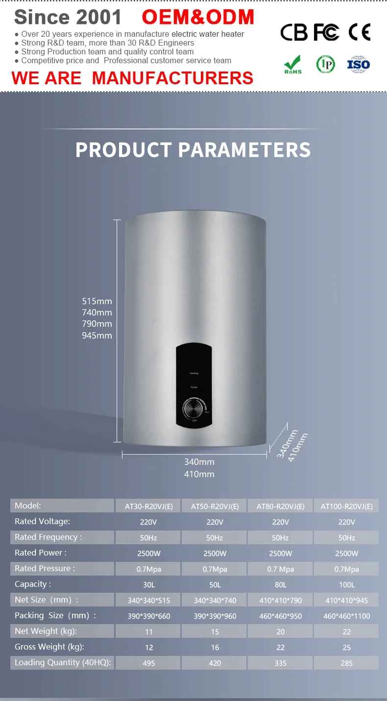 Electric Water Heater, Stainless, Steel, 50L - detail 8