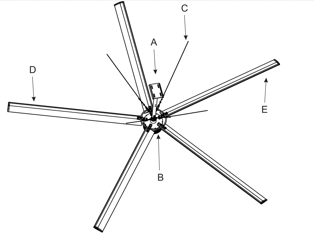 Ceiling Fan, 24ft, HVLS - detail 30