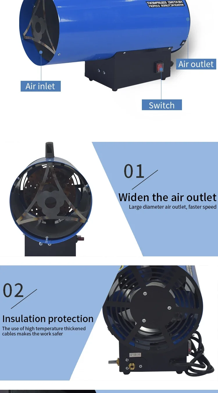 Gas Heater, 10kw, Portable, LPG - detail 16
