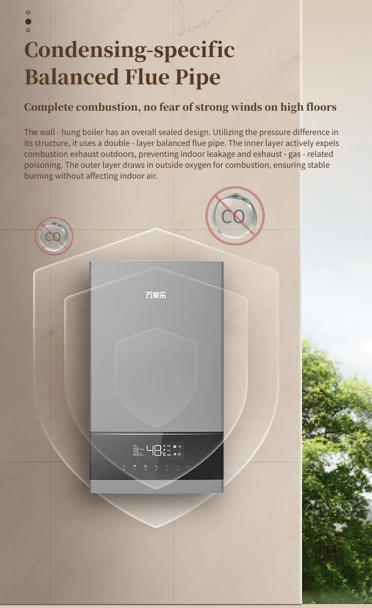 Wall-mounted Natural Gas Boiler, Stainless, Steel - detail 24