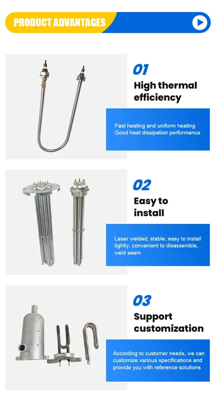 Proof Eco-friendly Immersion Heater, 220V, 380V, Stainless - detail 8