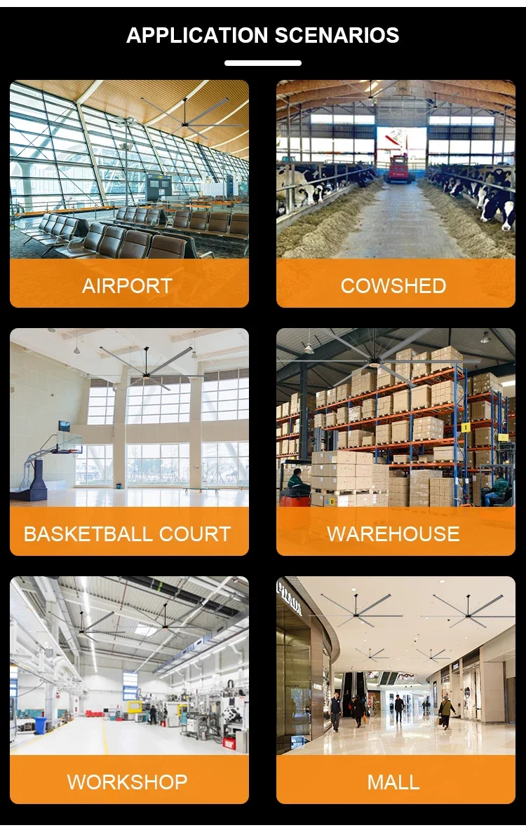 Ceiling Fan, 10ft, 300W, HVLS - detail 16