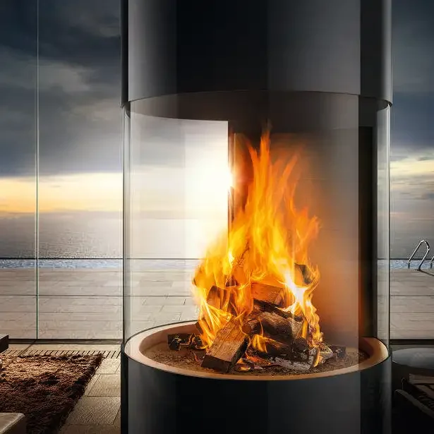 Wood Stove, Glass, Fireplace Glass - detail 40