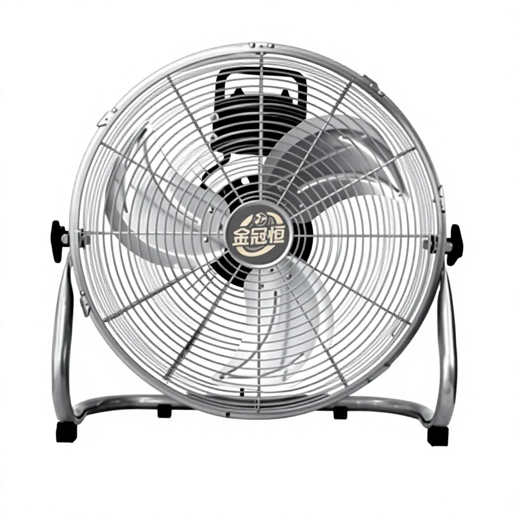 Commercial Floor Fan, 100 W(0.13hp), Metal - detail 2