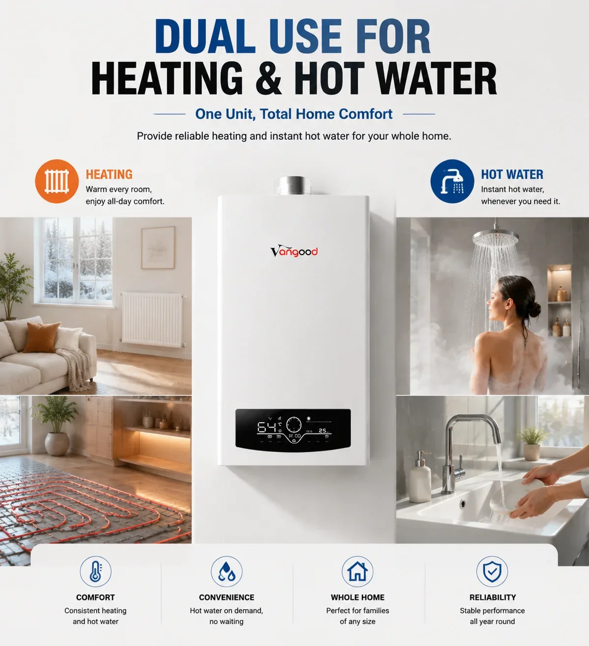Natural Gas Combi Boiler, Wall, 24000, ISO CE - detail 8