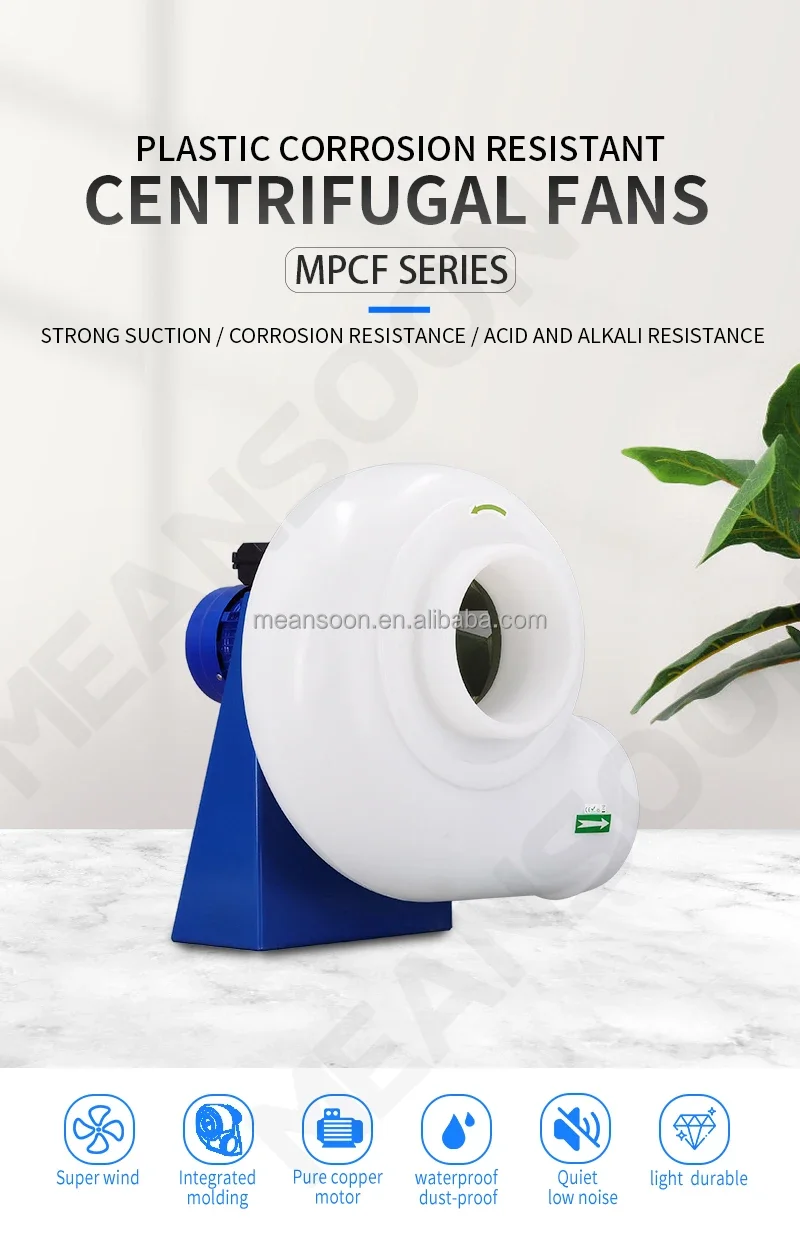 Centrifugal Fan, MEANSOON, MPCF-200-B2T-EX, 380V, Plastic - detail 2