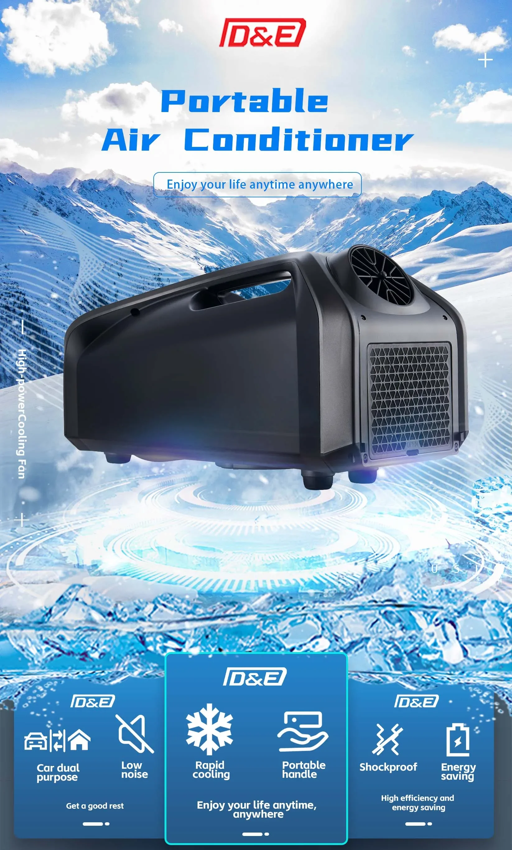 Portable Mobile Air Conditioner, 12v, 24v, 2550 - detail 6