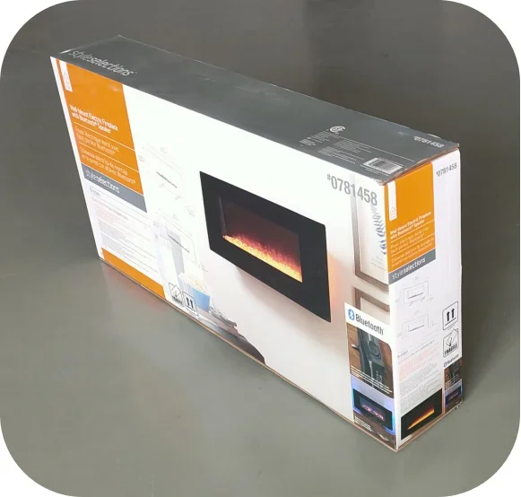 Electric Fireplace, LED, 1500 W, Metal - detail 56