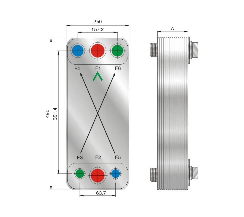 Plate Heat Exchanger, FHC110, 220V, SS304 - detail 6