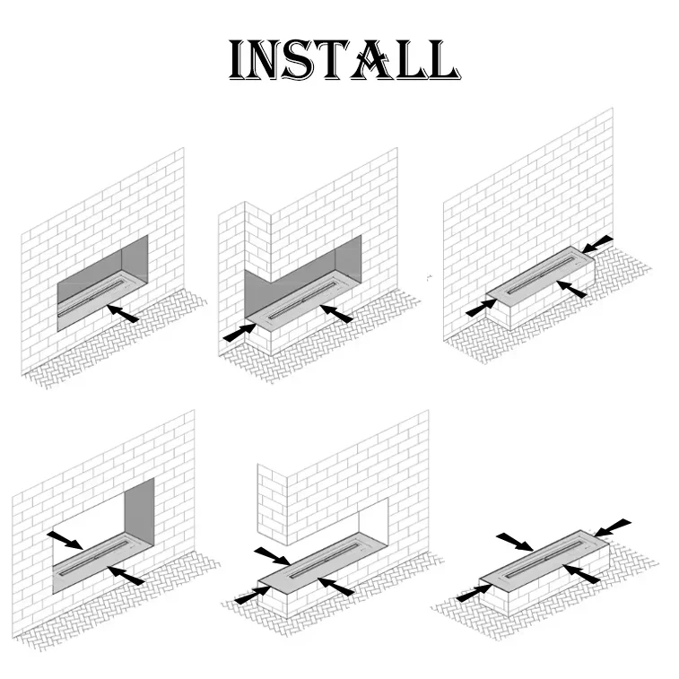 Vapor Steam Mist Fireplace, Steel, 1250mm, 3D - detail 18