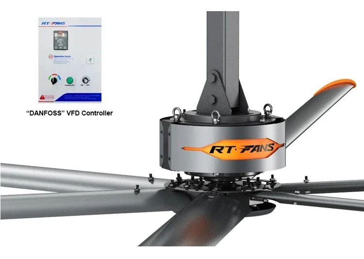 Ceiling Fan, RTFAN, PMSM, HVLS - detail 8