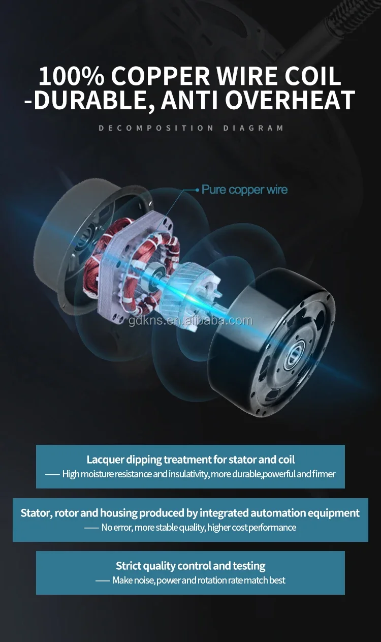 Spray Cooling Fan, Portable, Wall - detail 10