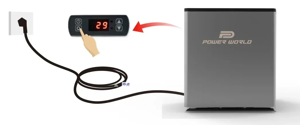 Air Source Heat Pump, R32, 5kw, Titanium, Stainless - detail 12