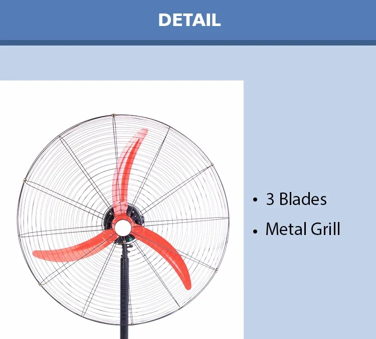 Large Size Electric Fan, Metal - detail 6