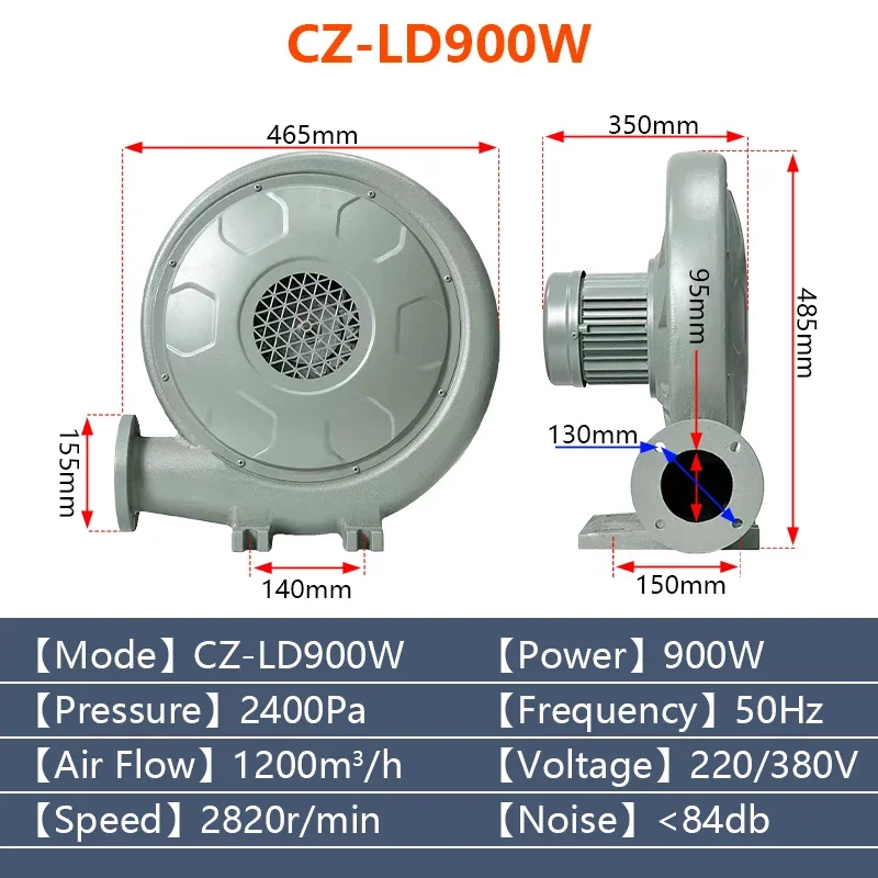 Centrifugal Blower, Aluminum, 220 V, Electric - detail 4