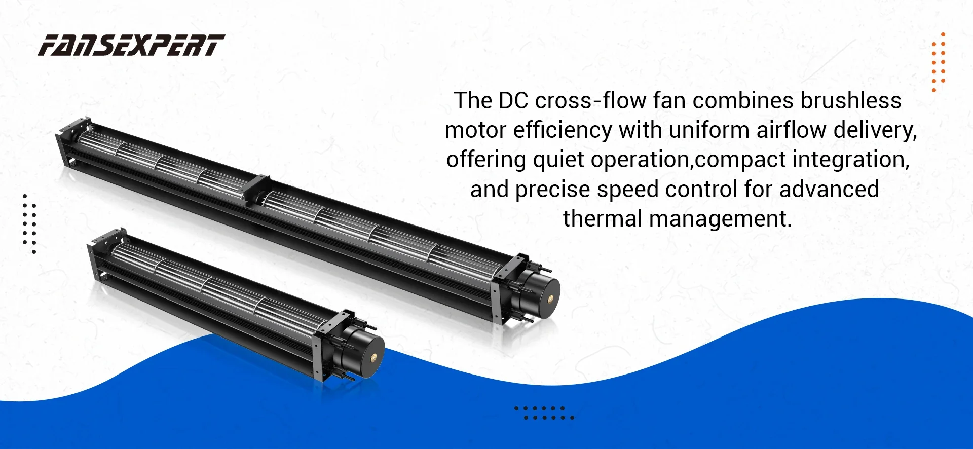 Cross Flow Fan, 60mm, 24V, 1800RPM, BLDC - detail 2