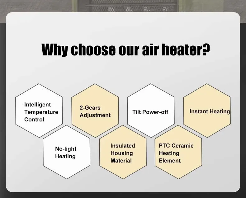 Fast Heating Desktop Fan, AFY, PTC, 800W - detail 14