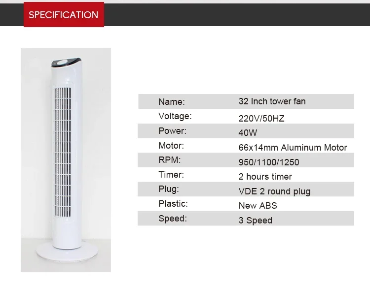 Oscillating Tower, 40, Plastic - detail 6