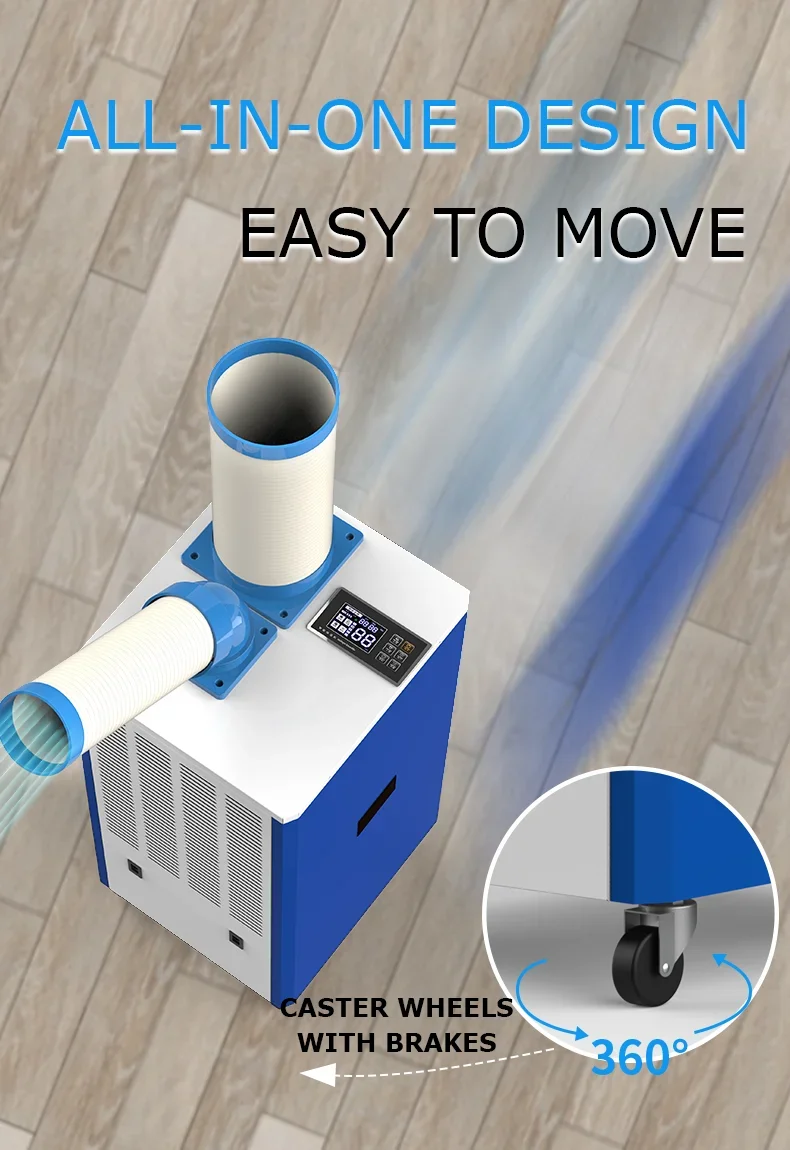 Industrial Mobile Air Conditioner for Workshops, Multi-Refrigerant - detail 16