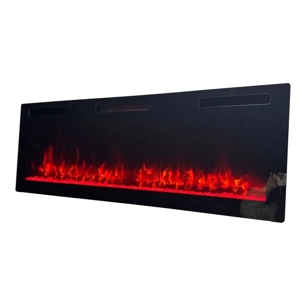 Slim Electric Insert Fireplace, 36"/42"/50"/60"/72", Wall - detail 4