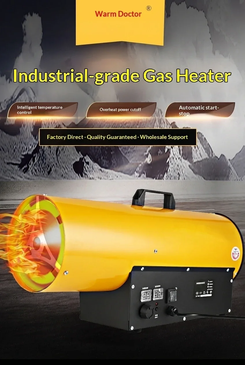 Brooder Air Heater, 50KW, Portable, LPG - detail 2