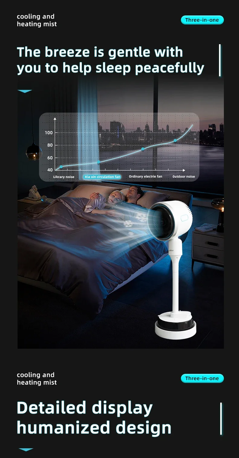 Water Mist Fan, Plastic, LED - detail 10