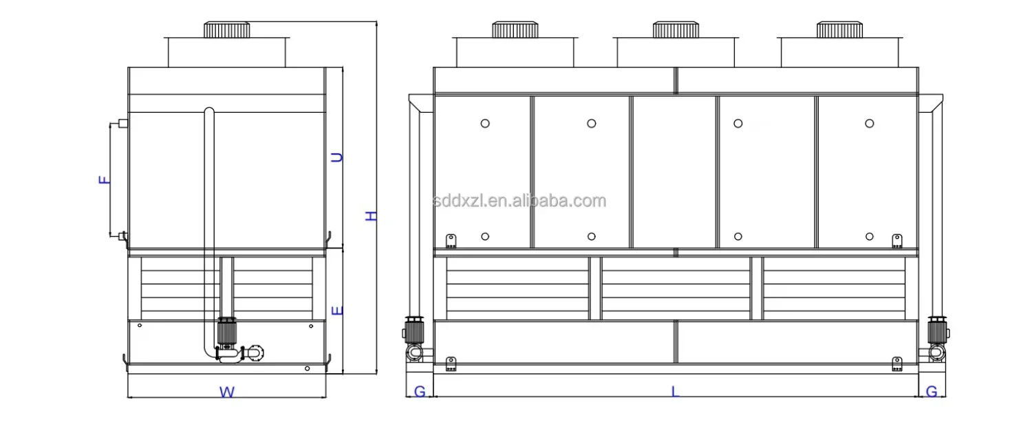 Evaporative Condenser, 380 V, 16400W(21.99hp) - detail 10