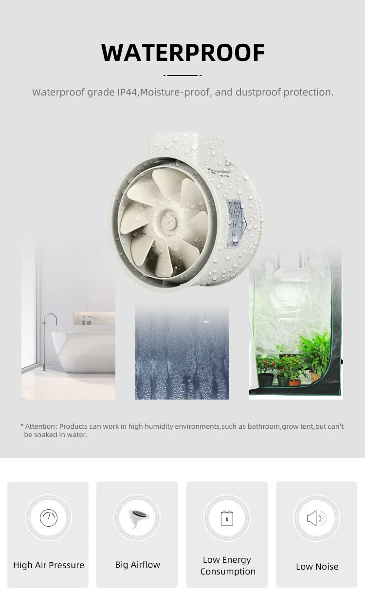 Fan, Inline, 220~240V, 198m³ - detail 16