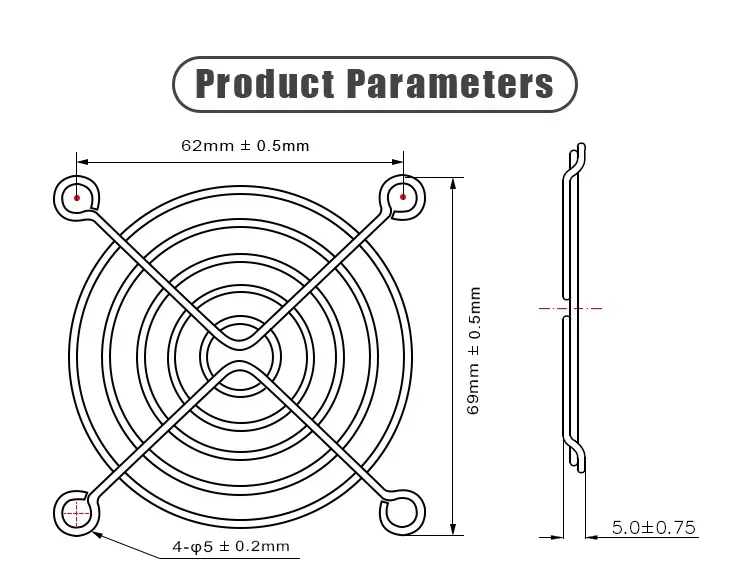 Metal Fan, 70x70mm, Axial - detail 6