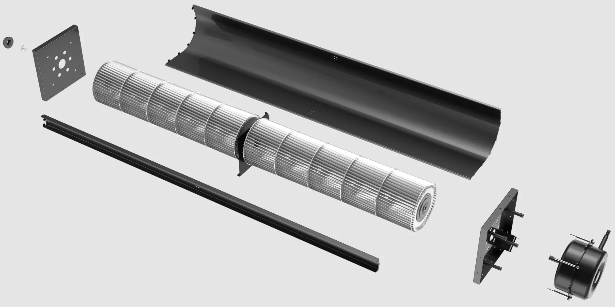 Tangential Fan, LONGWELL, 45mm, 230v, Aluminum - detail 6