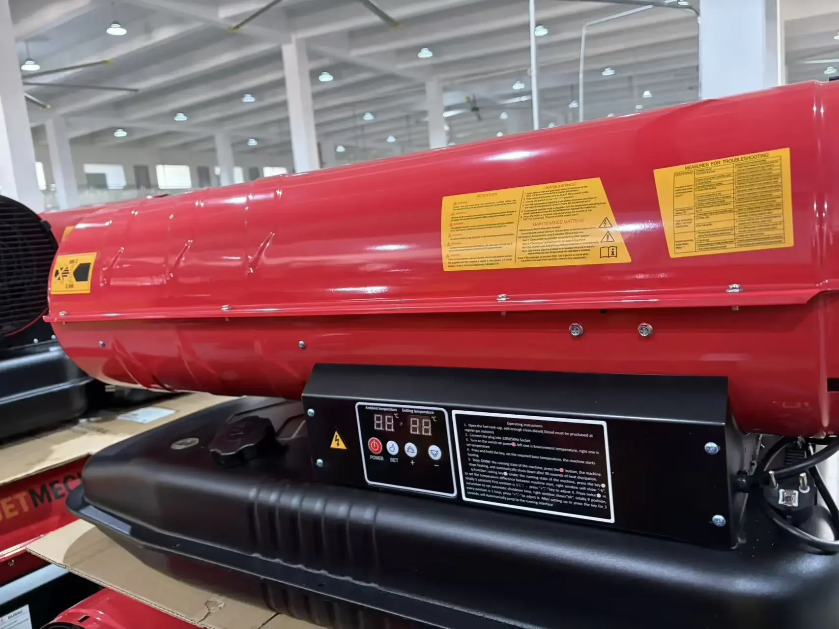 Brooder Forced Air Heater, 50kw/70kw, 220 V, Diesel - detail 2