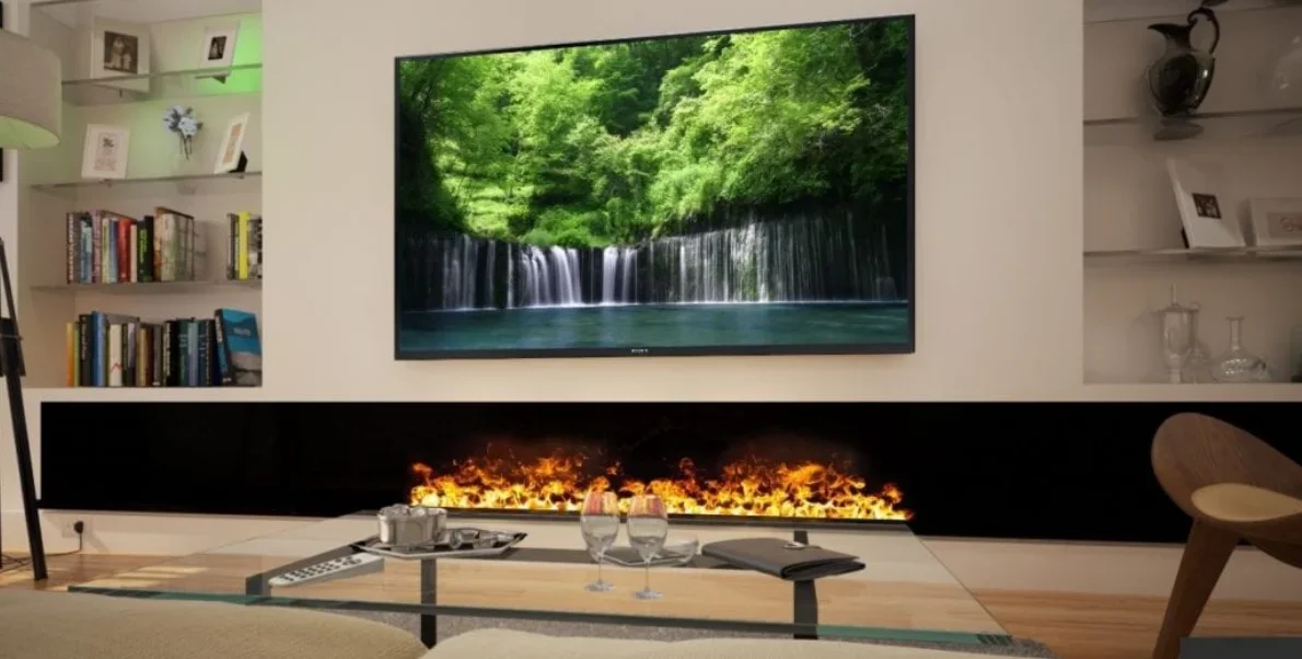 Electric Fireplace, 800-2000mm, 3D, Steel - detail 18