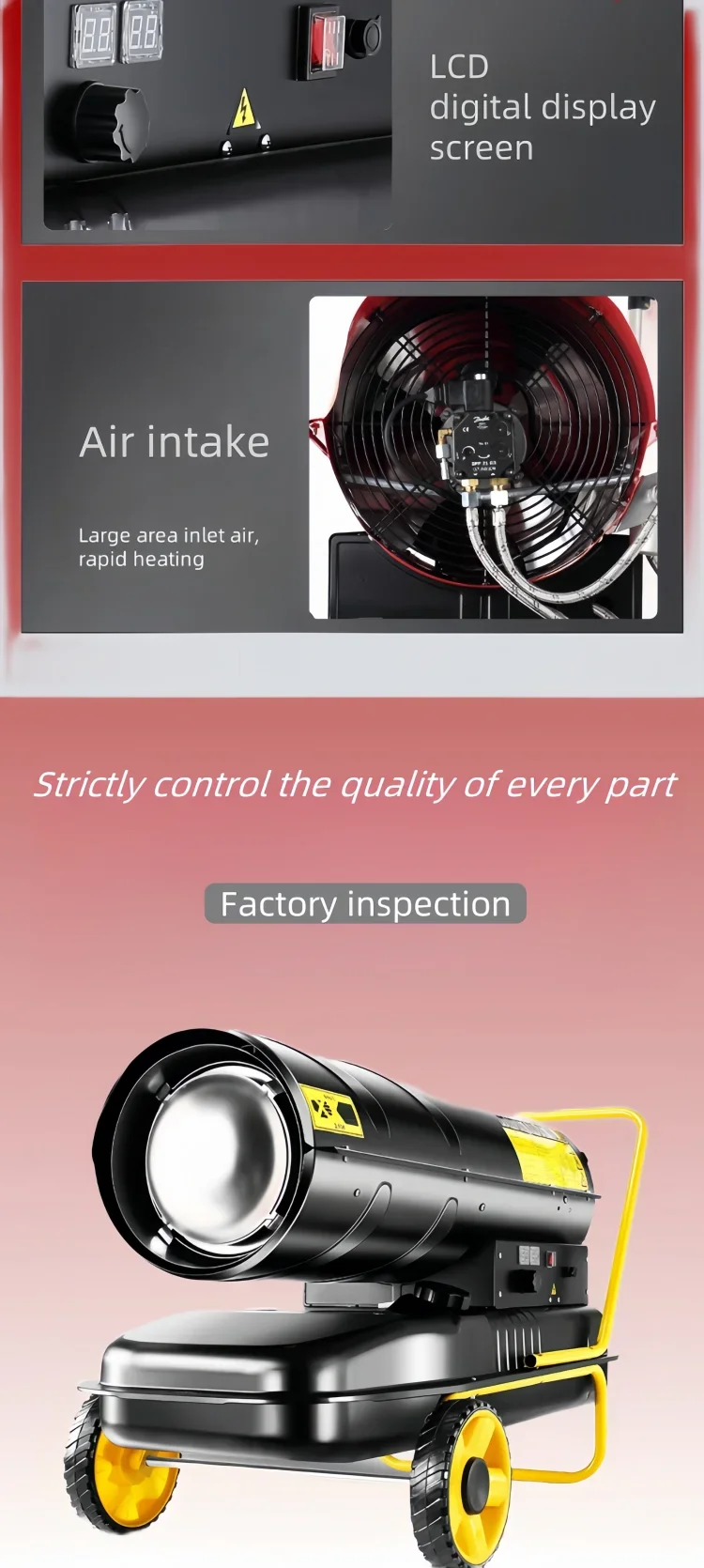 Immersion Kerosene Diesel Heater, 20kw, 30kw, 50kw, 70kw - detail 6
