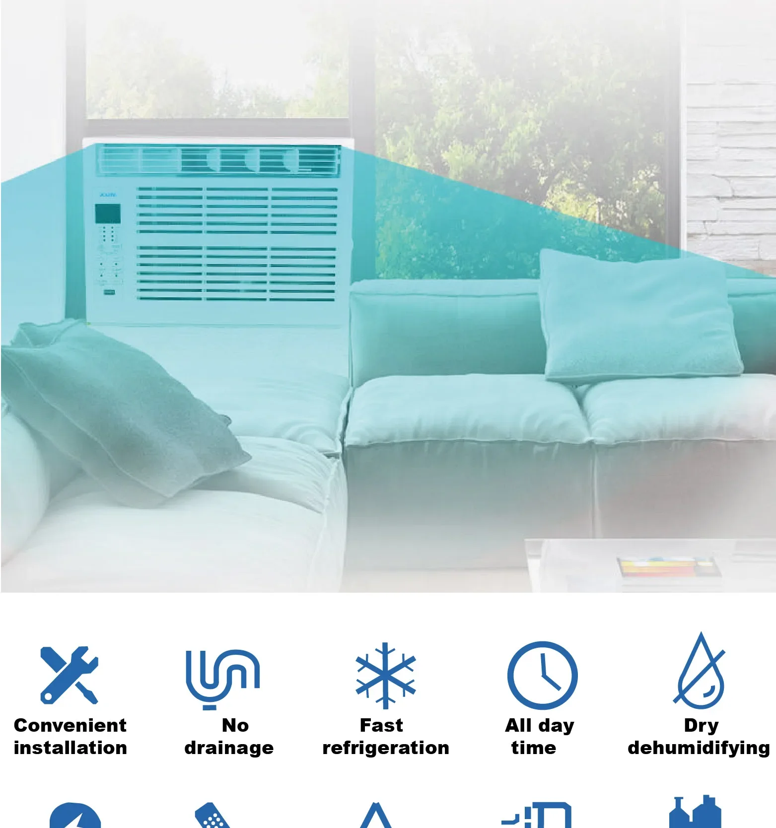 Window Air Conditioner, 9000, BTU - detail 16