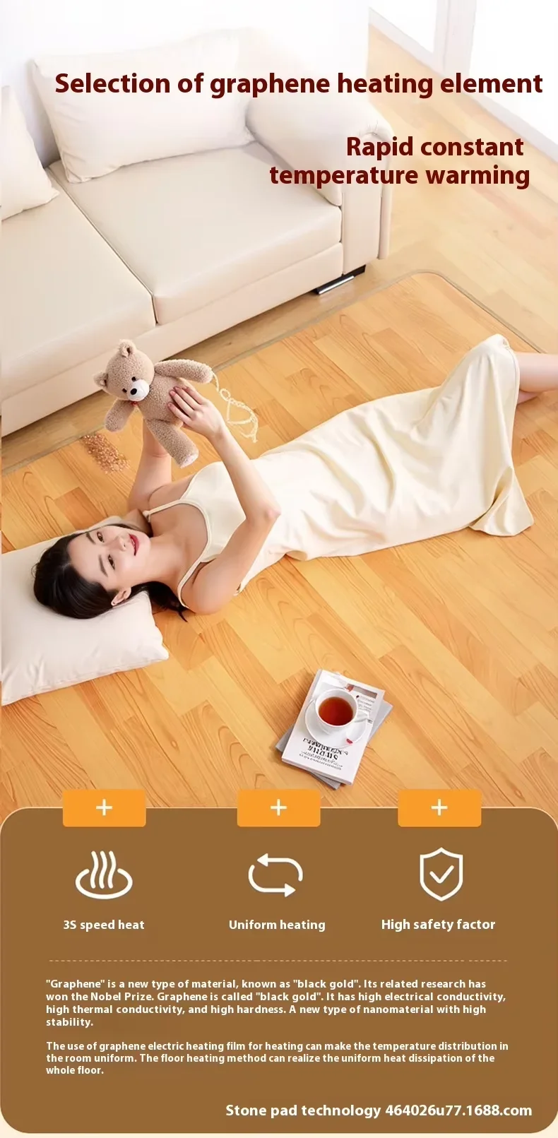 Electric Heating Pad Blanket, Portable, Waterproof - detail 22