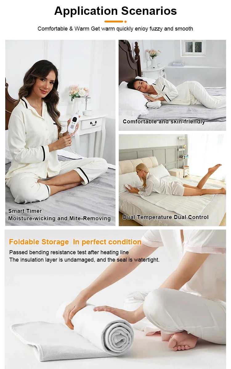 Electric Blanket, AC220V, EU Plug - detail 8