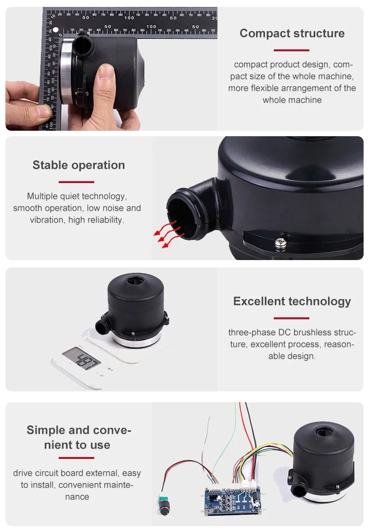 Air Suction Blower, 12v, 24v, Centrifugal - detail 14