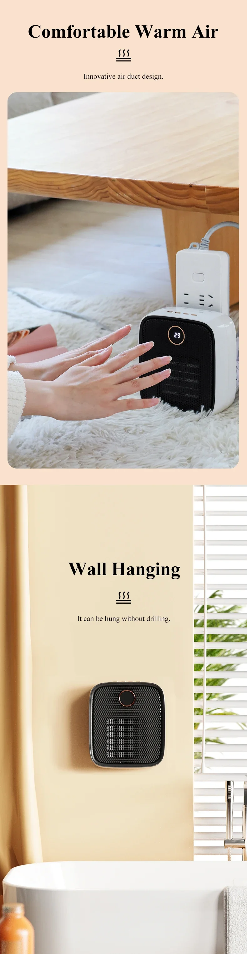 Wall Mount Infrared Heater, IMYCOO, 220V, Portable, PTC - detail 20