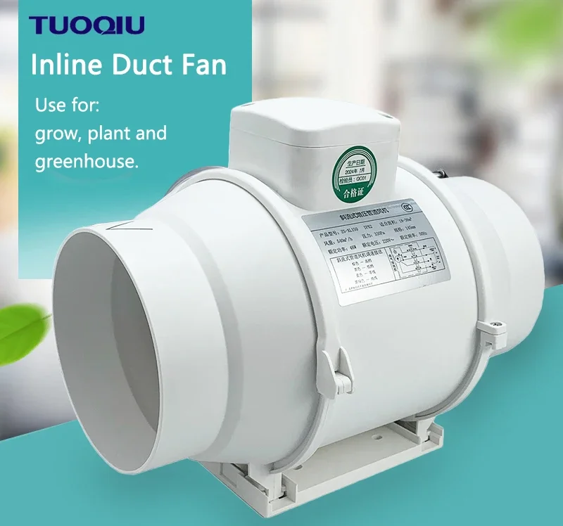 Mixed Flow Fan, 1500Cfm, 250mm, Plastic, Inline - detail 12
