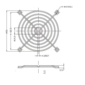 Grill Guard Ventilation Fan, STK, 90mm, Stainless, Steel - detail 2