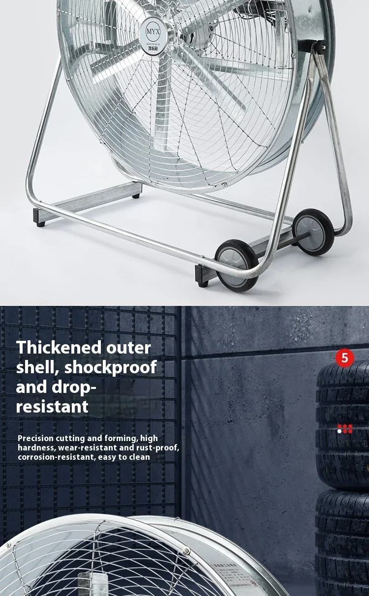 Exhaust Movable Ventilation Fan, 24", 30", 36", Portable - detail 22