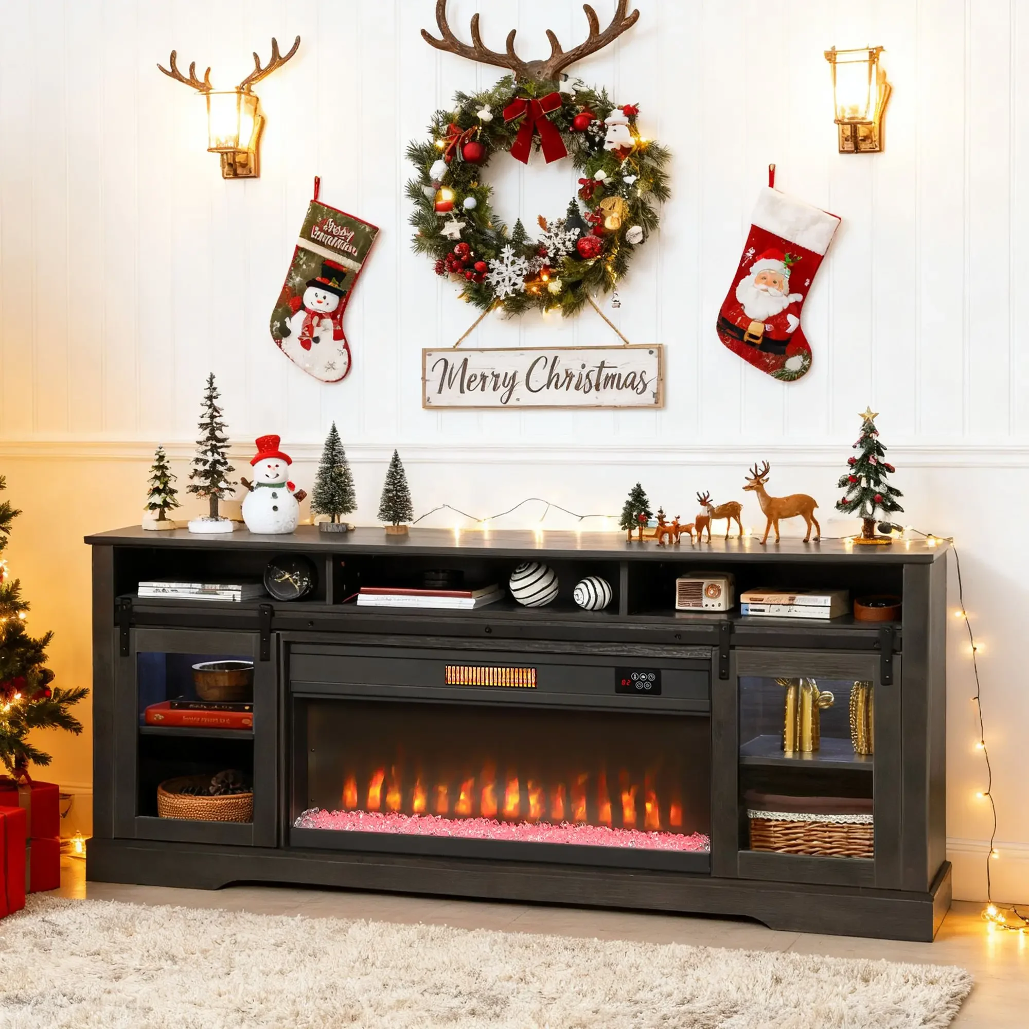Electric Fireplace, MDF, D0100XUK237 - detail 4