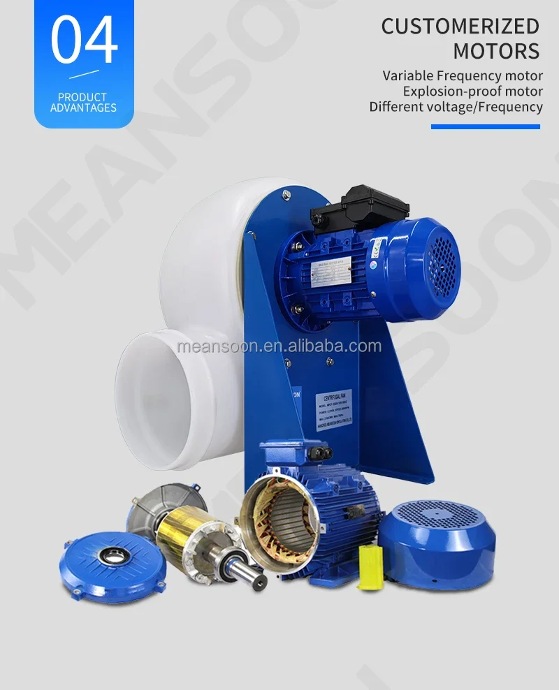 Centrifugal Fan, MEANSOON, MPCF-200-B2T-EX, 380V, Plastic - detail 22