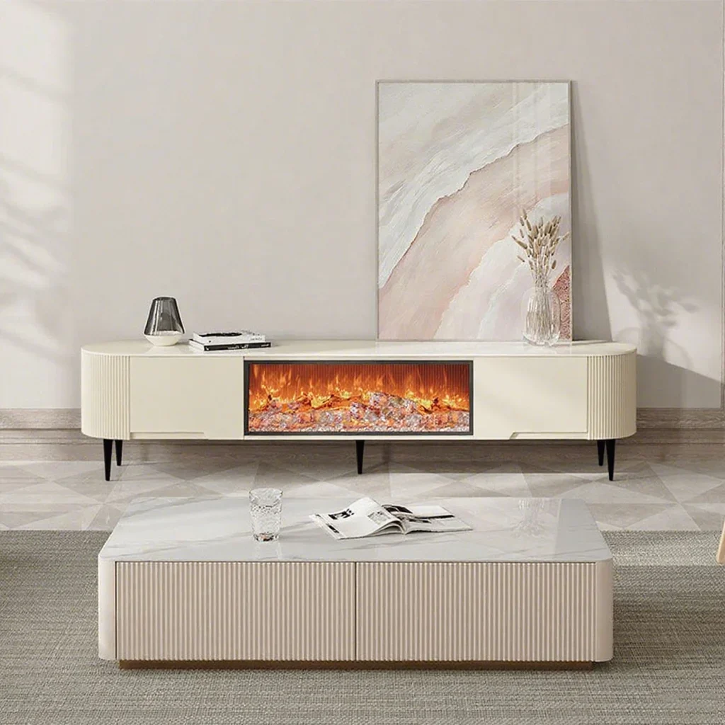Electric Fireplace, Wood - detail 4