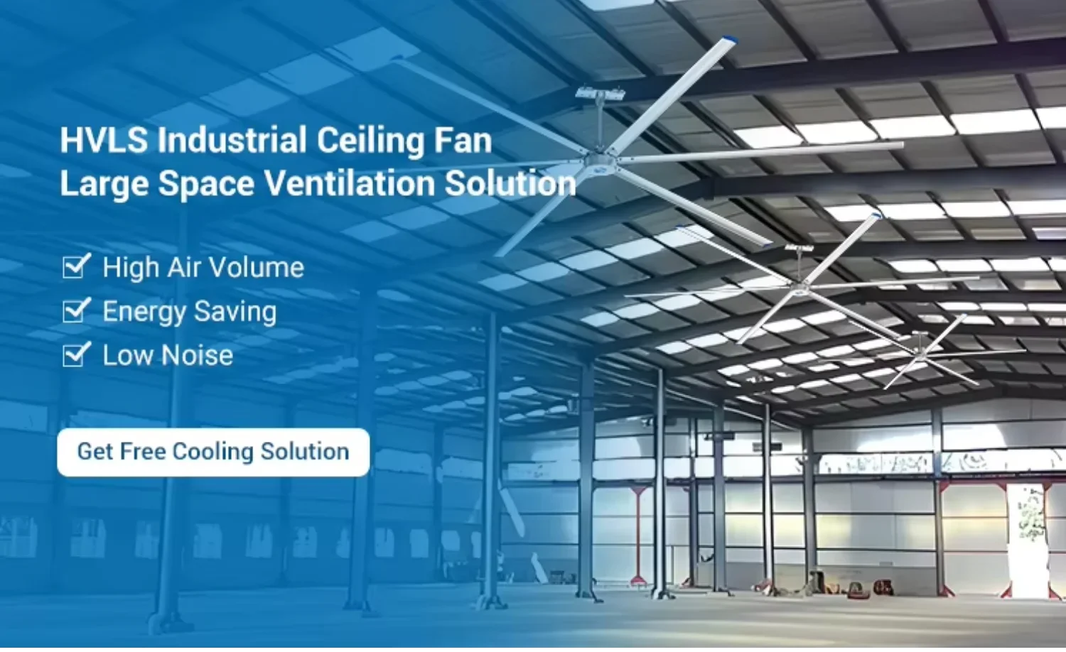 Axial Hvls Ceiling Fan, 18.0Ft, 3p 440v, Electric - detail 2